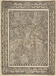 Smrt, Nanebevzetí a korunování Panny, ca. 1470-85. od The Master of the Mountainlike Clouds