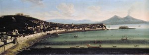Neapolský záliv ze západu, 1710 od The Metropolitan Master