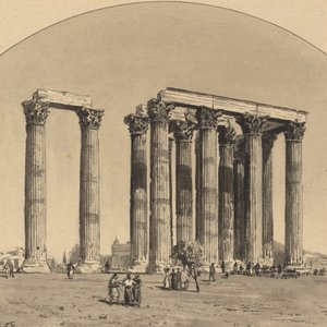 Chrám Dia Olympského, 1890.