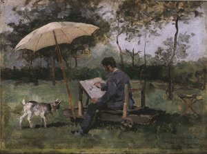 Obraz Armanda Heinse (olej na panelu) od Théo van Rysselberghe