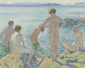Koupající se od Theo van Rysselberghe