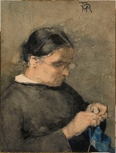 Umělcova babička od Théo van Rysselberghe