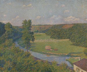 Údolí Sambre od Théo van Rysselberghe