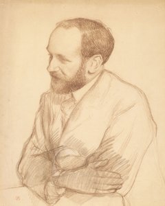 Portrét Henriho Gheona, asi 1903 (křída na papíře) od Theo van Rysselberghe