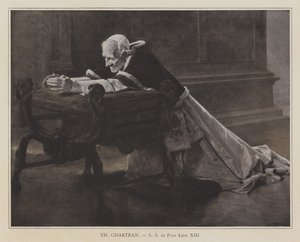 Papež Lev XIII (litho) od Theobald (after) Chartran