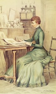 Její výsost princezna z Walesu (později královna Alexandra) v Marlborough House, z Vanity Fair, 1882 od Theobald Chartran