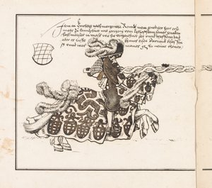 Book on Tournaments: Jouster Facing Right od Theobald Senefelder