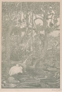 Bosidylle (Woodland Idyll) od Theodoor van Hoijtema