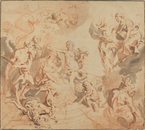 Antverpy požehnané hojností od Theodoor van Thulden