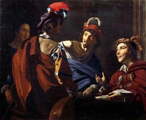 Hudebníci, kolem 1620 (olej na plátně) od Theodor Rombouts