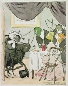 Trapné rodinné vztahy od Theodor Kittelsen