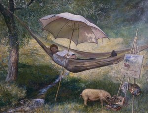 Autoportrét od Theodor Kittelsen