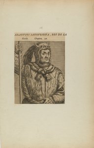 Araovsti Satovriona, král L/Floridy. Kapitola. 150 (z knihy Les Vrais Pourtraits et Vies des Hommes Illustres) od Theodor de Bry