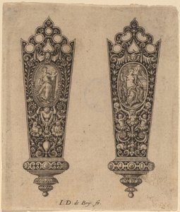 Ornament na rukojeť nože od Theodor de Bry