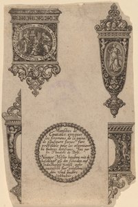 Ornament na rukojeť nože od Theodor de Bry