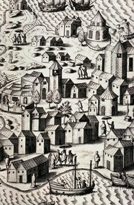Přístav Macao V Číně od Theodor de Bry