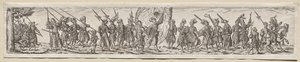 Vojáci na pochodu od Theodor de Bry