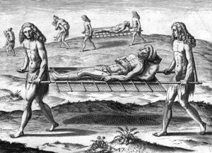 Indiáni kmene Timucuan od Theodor de Bry