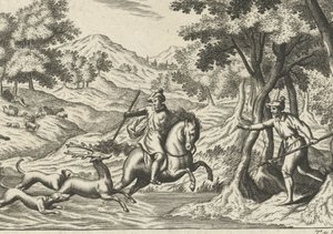 Lov na jelena od Theodor van Merlen (II)