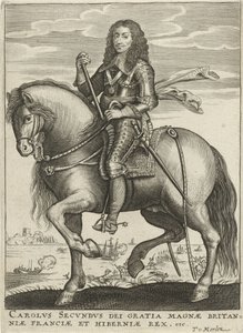 Portrét Karla II., anglického krále od Theodor van Merlen (II)