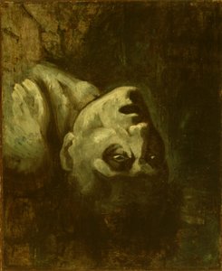 Hlava utonulého muže, asi 1819 (olej na papíře na plátně) od Theodore (circle of) Gericault