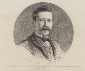 Pan HH Johnston, komisař a generální konzul v britské střední Africe, nyní na návštěvě Anglie od Theodore Blake Wirgman
