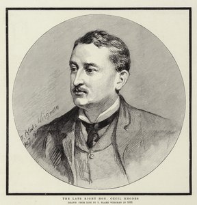 Pozdní pravice ctihodný Cecil Rhodes od Theodore Blake Wirgman