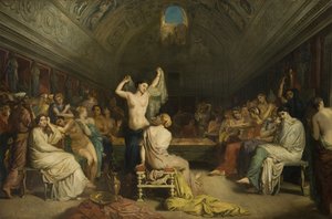 Tepidarium, „sál, kde ženy z Pompejí odpočívaly a osušovaly se po odchodu z lázně“ od Théodore Chassériau