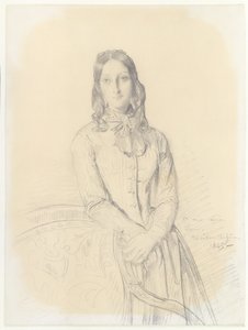 Portrét madame Gabrielle Marcotte de Quivières od Théodore Chassériau