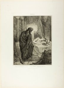 Přesto She Must Die, talíř jedenáct od Othella od Théodore Chassériau