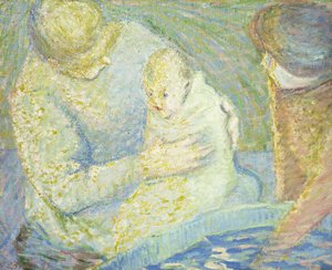 Koupání dítěte od Theodore Earl Butler