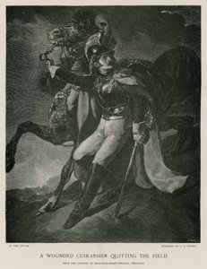 Zraněný kyrysník opouští bojiště od Theodore Gericault