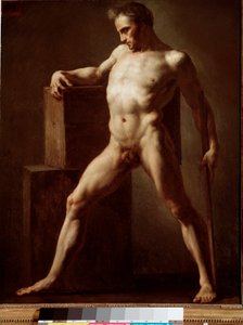 Academie Akademické studium nahého těla. Obraz Jean Louis Theodore Gericault (1791-1824) 1808-1812 Ne. 79x62 cm Rouen, musee des Beaux Arts od Theodore Gericault