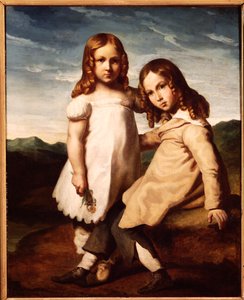 Alfred Dedreux (1810-60) jako dítě se svou sestrou Elisabeth, 1816-17 od Theodore Gericault