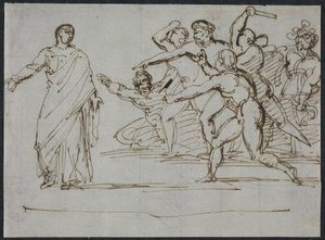 Zavraždění Tiberia od Theodore Gericault