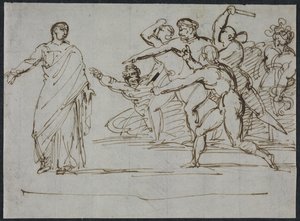 Vražda Tiberia od Theodore Gericault