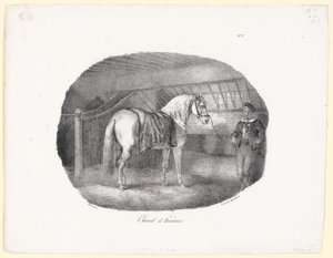 Hannoverský kůň (A Hanoverian Horse) od Theodore Gericault