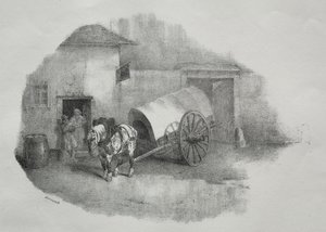 Koňský kůň vytažený z bahna od Theodore Gericault