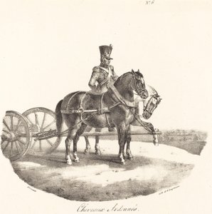 Ardenští koně od Theodore Gericault