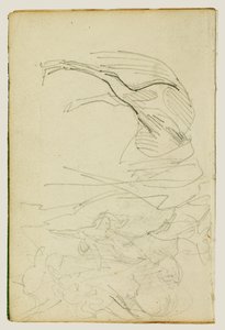 Studie kompozice, studie koní od Theodore Gericault