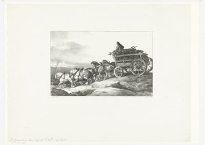 Vůz na uhlí od Theodore Gericault