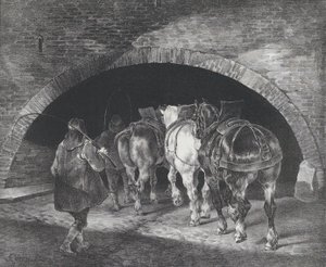 Vchod do Adelphi Wharf, 1821 od Theodore Gericault