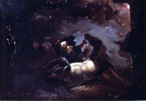 Epizoda z tažení v Egyptě (olej na papíře) od Theodore Gericault