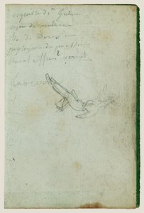 Studie postav a nápisy od Theodore Gericault