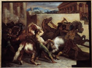 Zdarma Dostihy v Římě Obraz Theodora Gericaulta (1791-1824) 1817 Ne. 0,45x0,6m od Theodore Gericault