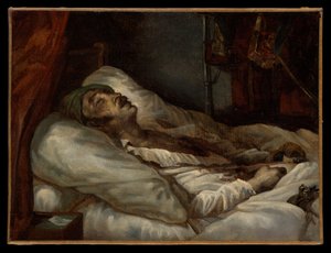 Generál Letellier na smrtelné posteli od Theodore Gericault