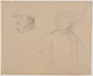 Géricault - Studie dvou vojáků, 1818-1819 od Theodore Gericault