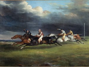 Horse Race říká derby v Epsom Painting od Theodora Gericaulta od Theodore Gericault