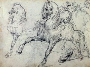 Koně od Theodore Gericault