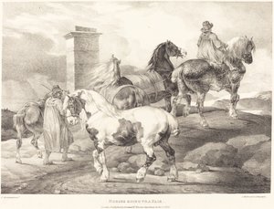 Koně jdou na pouť od Theodore Gericault